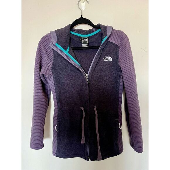 The North Face Sweaters - North Face small purple waist tied jacket